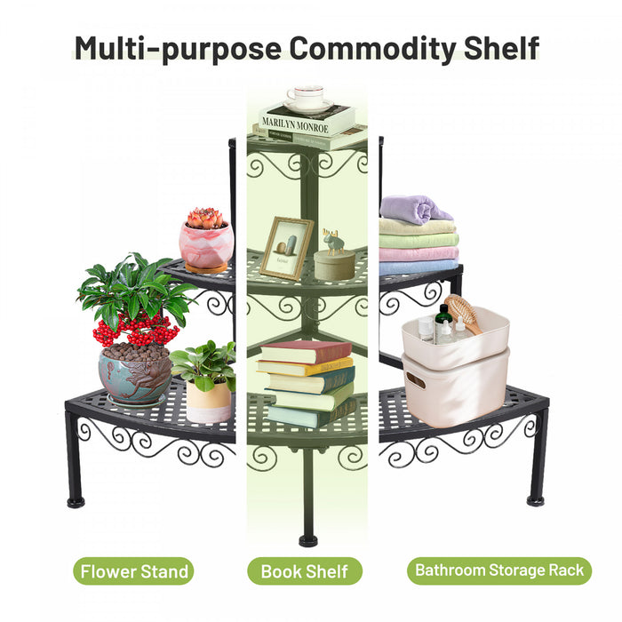 Etagere Eventail A Plantes – 3 Plateaux