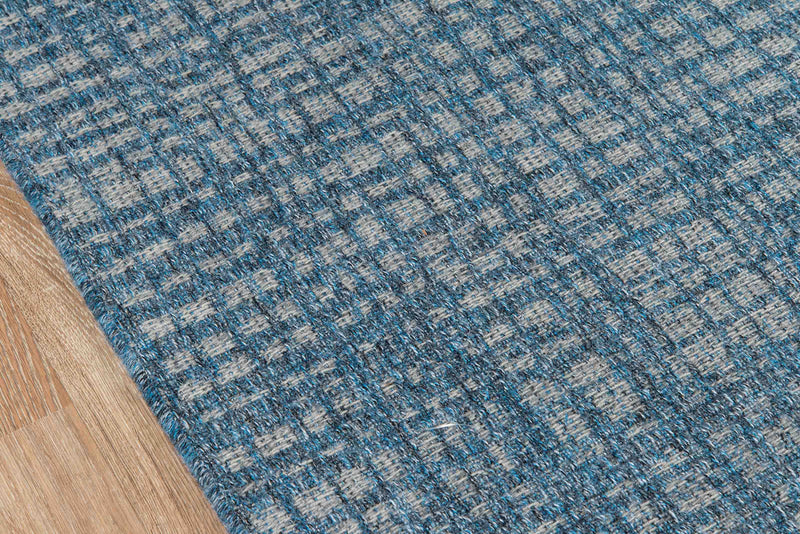 Tapis Contemporain Nayah 2'0\" x 10'0\" en Bleu