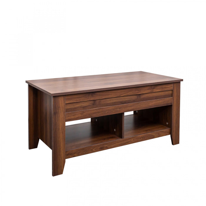 Table Basse à Plateau Surélevé et Table de Bout Brun Strauss, 2 Mrcx