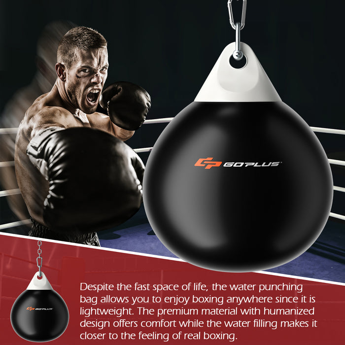 Goplus 18\" 110lbs Eau Lourde Remplie Poinconnage Aqua Formation Sac De Boxe A La Maison Crochet De Gym