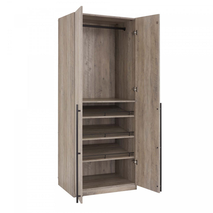 Armoire moderne Lee 32\" en gris rustique