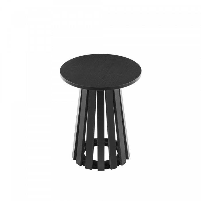Table d’appoint Layla style scandinave moderne en noir – Lot de 2
