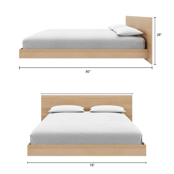 Lit plateforme bas Satori avec tete de lit King