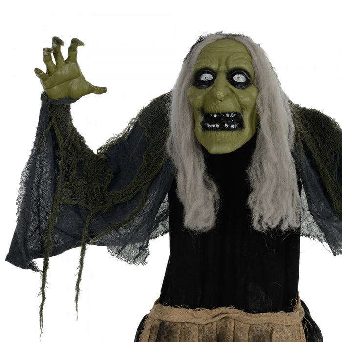 Outsunny decoration d'Halloween sorciere 120 cm a activation sonore avec yeux lumineux