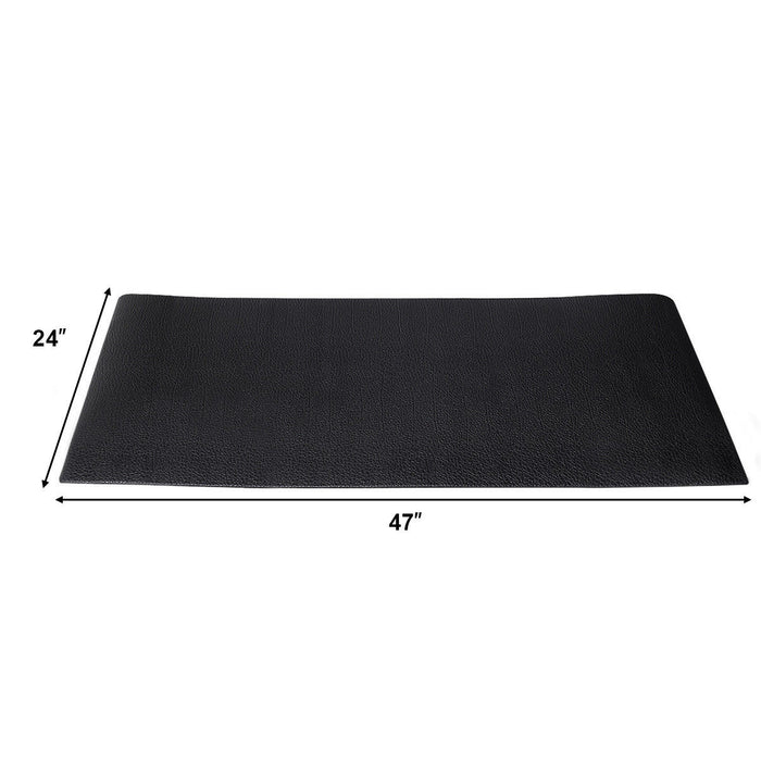 Costway Tapis De Yoga Tapis De Sol Tapis De Gym Pour Velo D’exercice Physique Protecteur De Plancher Anti-derapant Pour Le Yoga Noir