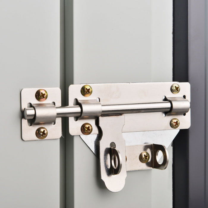 Outsunny 5' X 3' Abri De Jardin En Metal Avec Portes Doubles