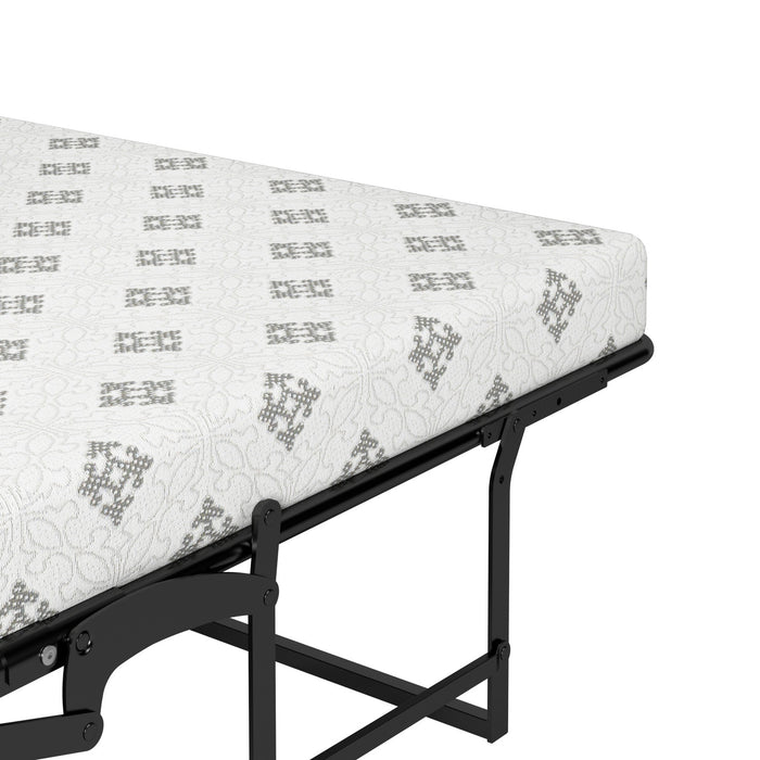 Armoire-grand lit Nebula de Bestar de 75 po (L) avec matelas - blanche
