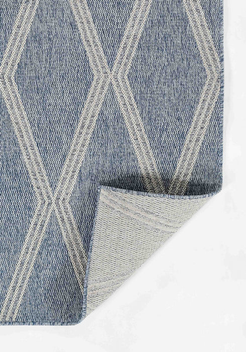 Tapis Transitionnel Cypress 5'3\" x 7'0\" en Bleu