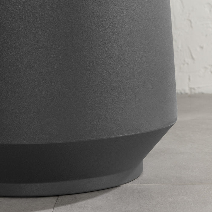 Cache-pot Dalya 16 po - gris foncé