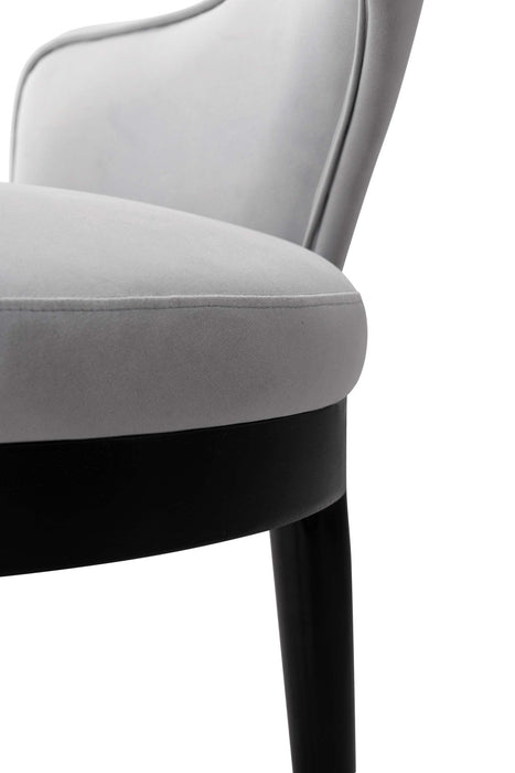 Ensemble de salle a manger moderne industriel chic Carrington et Rockaway 5 pieces, gris clair et naturel