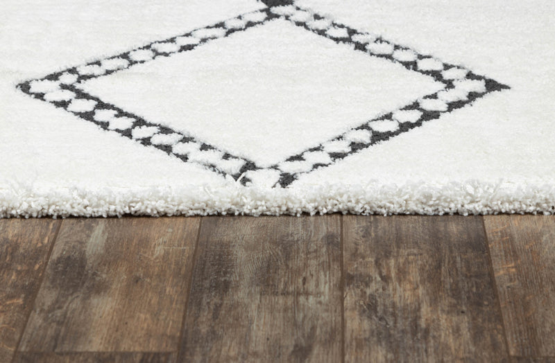 Tapis Contemporain Zelda 9'10\" x 12'10\" en Ivoire