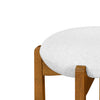 Olivia Rubberwood Indoor Round Seat Bar Stool Set of 2 with Durable Frame and Fabric | Olivia – Lot de 2 tabourets de bar d’interieur en bois d’hevea avec assise ronde, structure durable et revetement en tissu