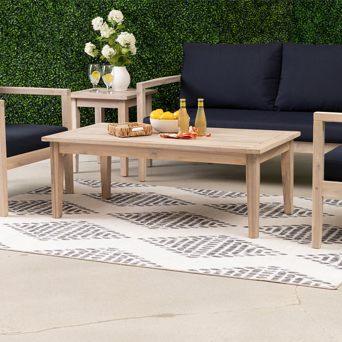 Table à café Teagon pour la terrasse à l’extérieur - naturelle