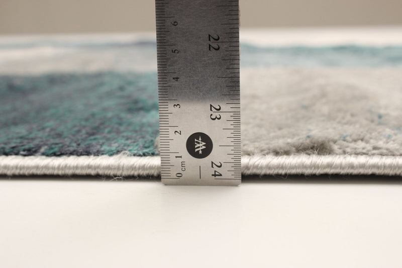 Carpette Rylie bleu sarcelle - 5 pi 0 po x 8 pi 0 po