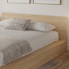Kanso Low Platform Bed Set Queen Bed | Kanso Lit a Plateforme Basse avec Tete de Lit