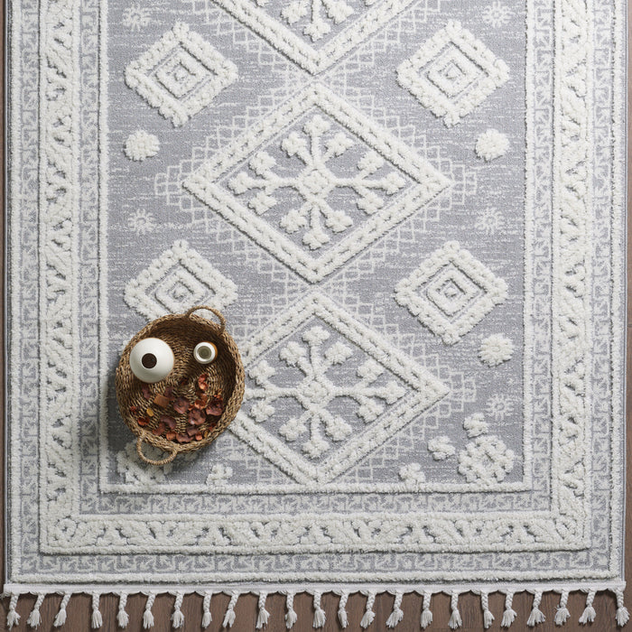 Carpette à poil long Quinto Westerner - 5 pi 7 po x 7 pi 3 po