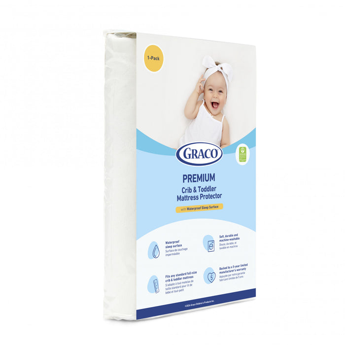 Graco Protege-matelas impermeable haut de gamme pour lit de bebe et de tout-petit - 1 paquet