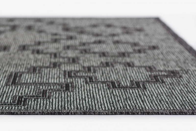 Tapis Transitionnel Esina 5'3\" x 7'0\" en Gris