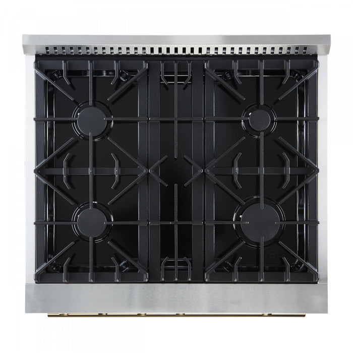 Cuisiniere a gaz Marco 30 pouces blanche, 4,32 pi³ – FFSGS6277-30WHT
