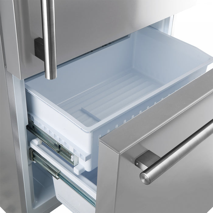 Refrigerateur Milano Espresso de 31 po avec congelateur inferieur, acier inoxydable, 17,2 pi³ – FFFFD1785-31S