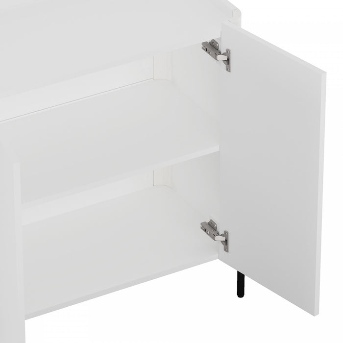 Armoires de rangement modernes Abbey 2 pieces en blanc