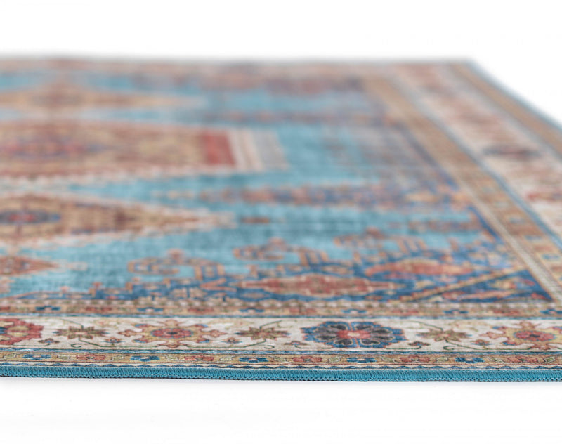 Tapis Traditionnel Tracy 8'0\" x 10'0\" en Bleu