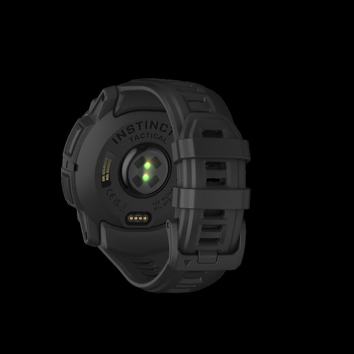 Garmin Instinct 3 AMOLED Edition Tactique – Montre GPS 50 mm Robuste, Multi-bande GNSS, Lampe Integree, Autonomie 24 Jours