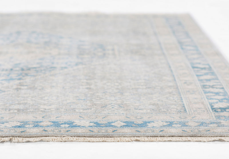 Tapis Traditionnel Lucia 2'6\" x 8'0\" en Bleu