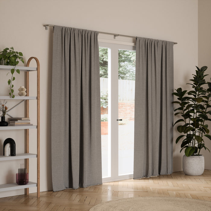  Tringle à rideaux coupe-lumière extensible Twilight de Umbra nickel mat de 3/4 po - 66 po à 144 po