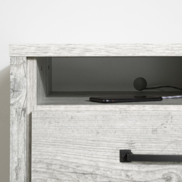 Gravity Table De Chevet 2 Tiroirs - Pin Bord De Mer