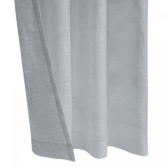 Panneau de rideau transparent à œillets Boucle gris clair d’Habitat - 52 x 108
