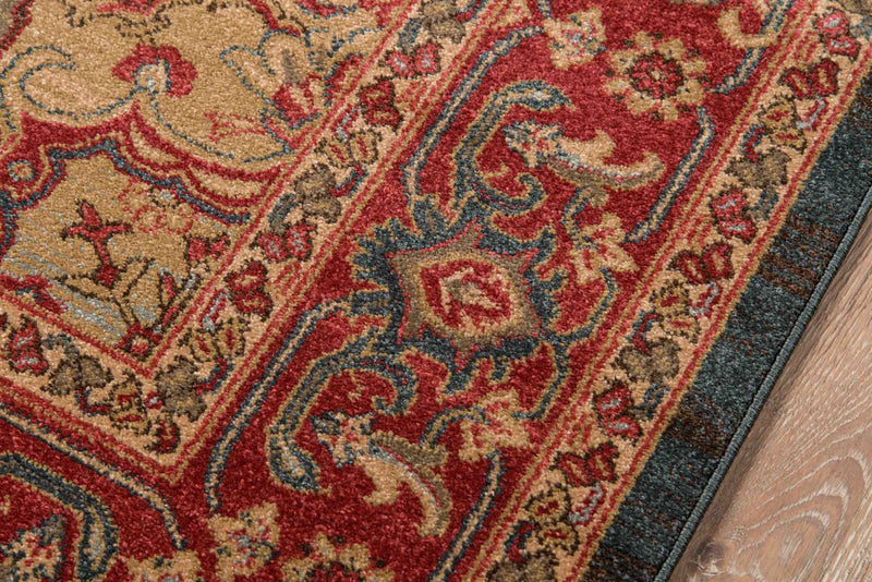 Tapis Traditionnel Lux 3'11\" x 5'7\" en Bleu