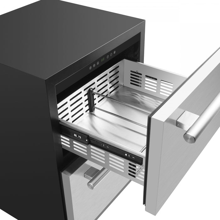 Congelateur a tiroirs Cosenza de 24 po avec machine a glacons, 4,69 pi³ – FDRBI1838-24S