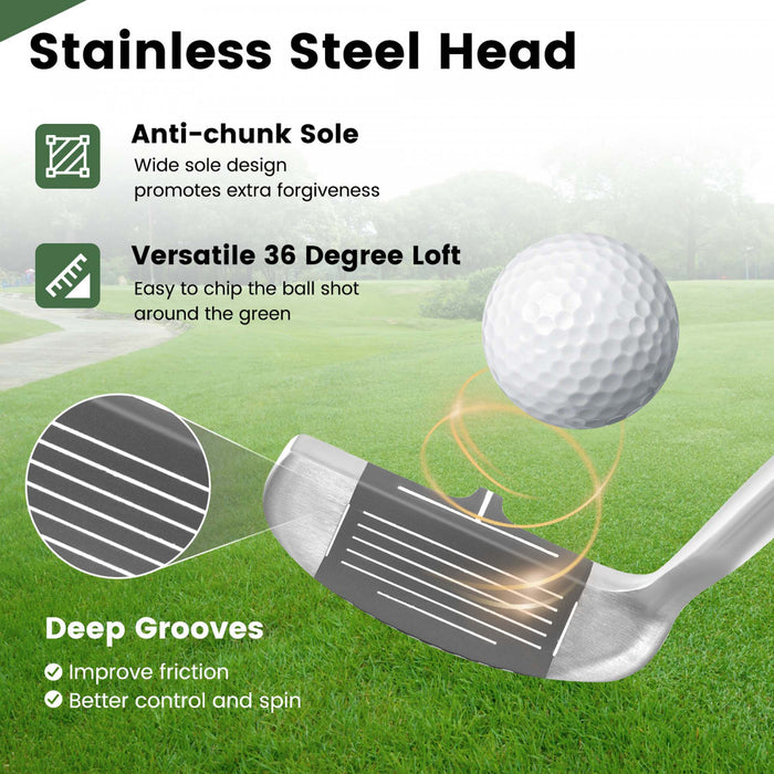 Ultimate Golf Chipper Droite Chipping Club En Acier Inoxydable Tete Battant Ligne D'aide