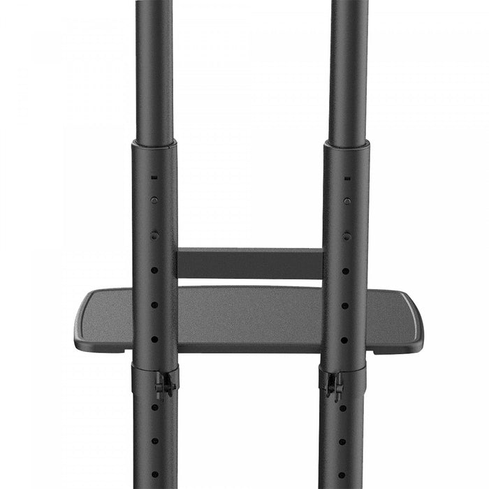 Support TV a roulettes reglable en hauteur Kanto MTM86PL pour televiseurs et ecrans interactifs de 55\" a 86\", noir
