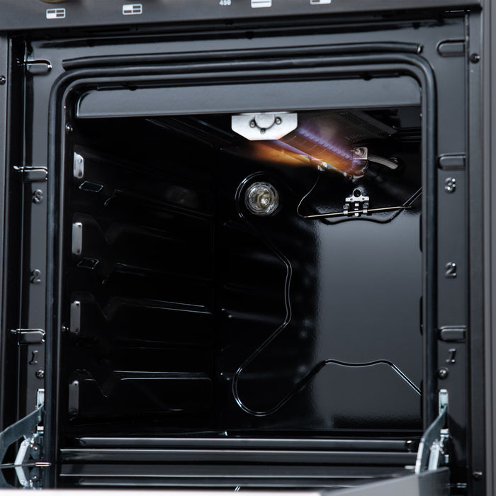 Cuisiniere a gaz autonome Forno Lamazze de 20 po, Noire -FFSGS6265-20BLK