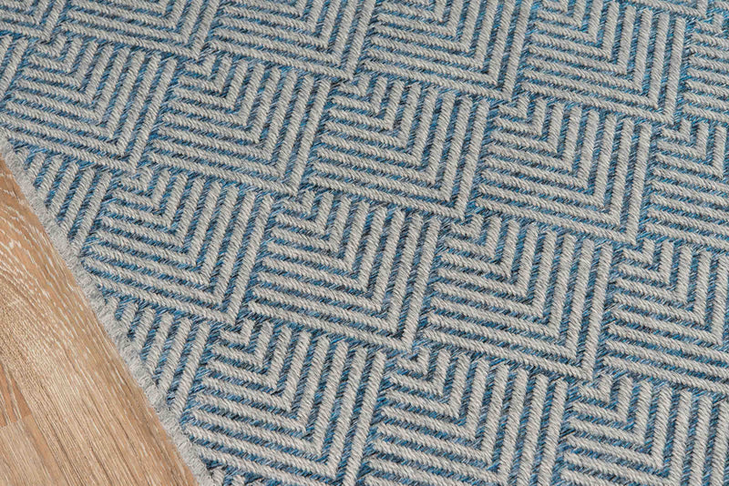 Tapis Contemporain Laura 2'0\" x 10'0\" en Bleu