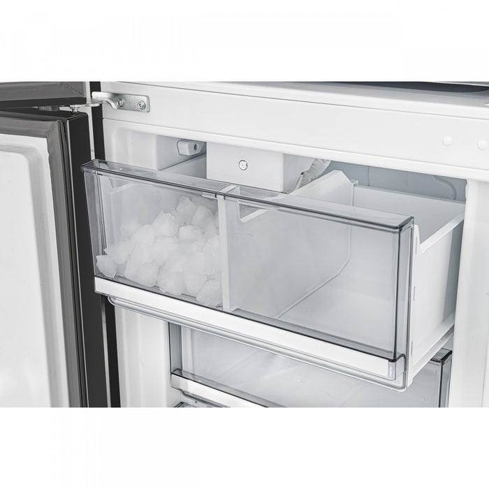 Refrigerateur Custodia de 48 po, 20,6 pi³, avec machine a glacons, noir – FFFFD1766-48BLK