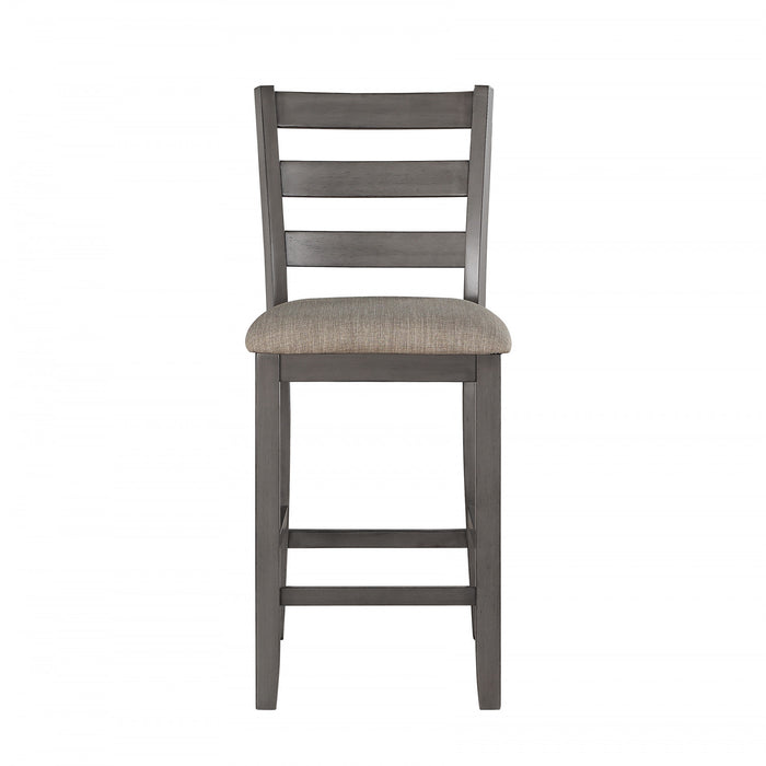 Ensemble De Salle A Manger A Hauteur De Comptoir Mosse Gris, 5 Pieces
