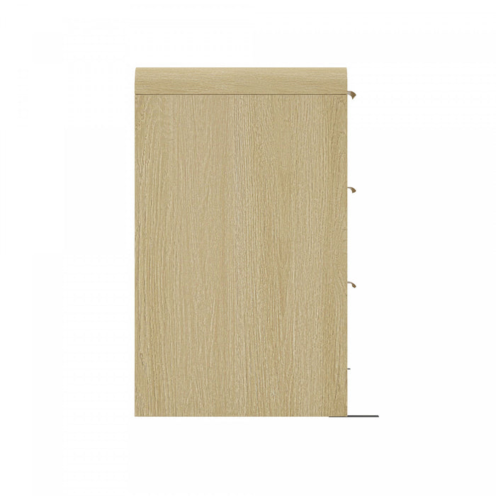 Commode moderne Grace 60\" en chene naturel (6 tiroirs)