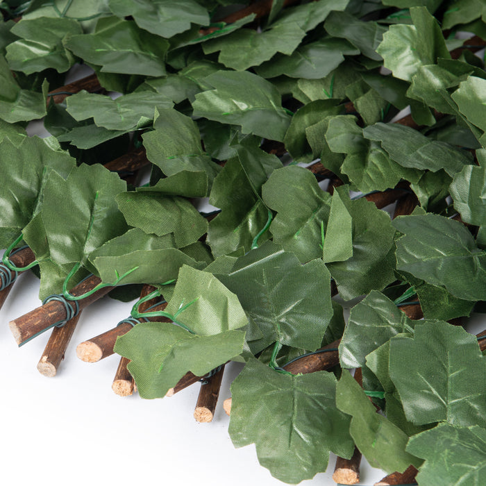 Treillis de saule extensible avec feuilles de lierre - 36 po x 72 po