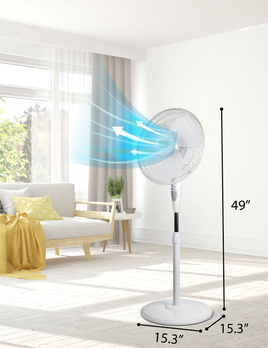 Ventilateur sur pied Black+Decker de 16 po 