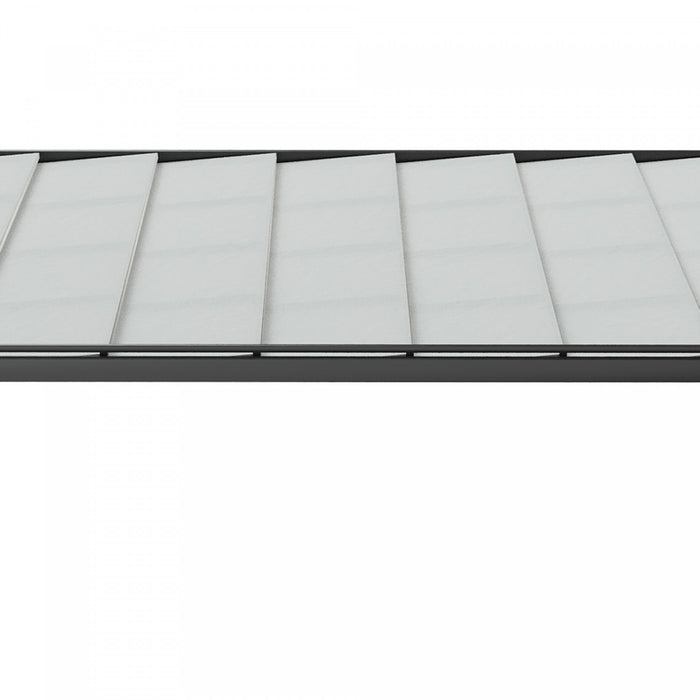 Outsunny Pergola Exterieure A Persiennes 9.5' X 8' En Aluminium Avec Toit En Maille Respirante Reglable, Blanc