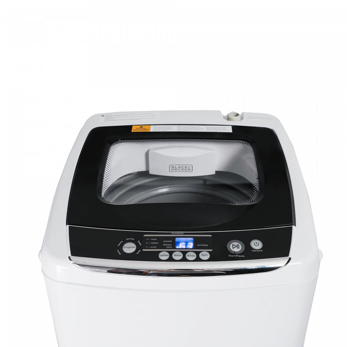 Laveuse portable BLACK+DECKER serie BCDPW, capacite de 3 kg, BPWM09W