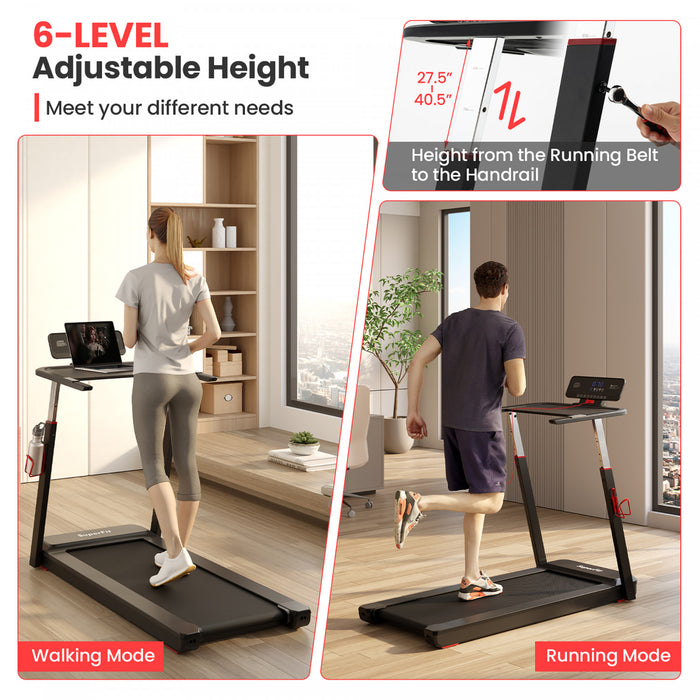 Superfit 3hp Machine De Course Pliant Tapis Roulant Hauteur Reglable App Tableau De Controle