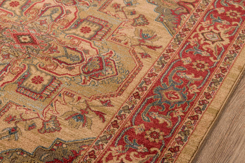 Tapis Traditionnel Lux 5'3\" x 7'6\" en Ivoire