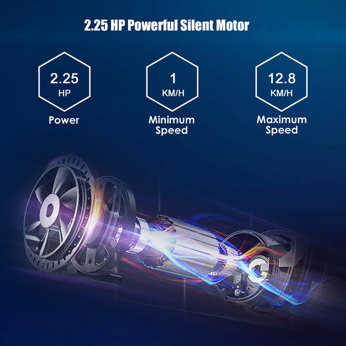 Tapis De Course Pliable 2,25cv Superfit Avec Haut-parleur Bluetooth