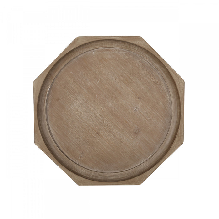 Table D’appoint Traditionnelle Roberta Avec Piètement En Pattes D’araignée, Finition Bois Flotté