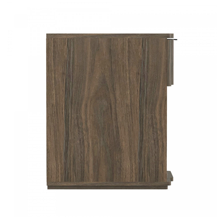 Table de nuit Clive style milieu du siecle moderne 56 cm en noyer (1 tiroir)