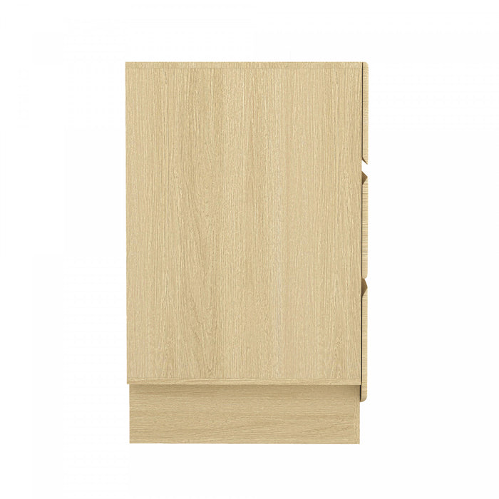 Commode contemporaine Ardea 72\" en chene naturel (6 tiroirs)